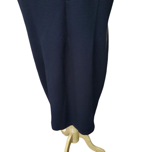 Chico's Sz 3 Black Ribbed Sleeveless Dress Back Zipper Closure Chicos XL 16 - Picture 8 of 12